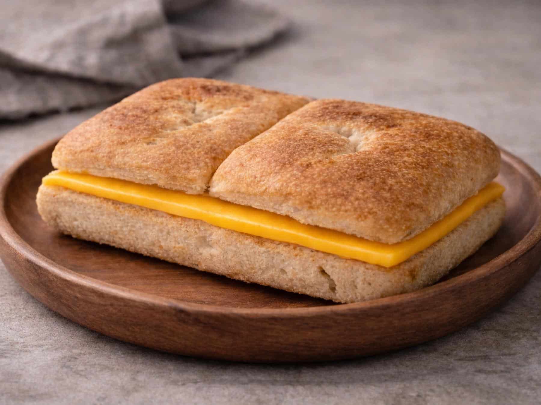 PUB6008 Whole Grain Ciabatta Slider with American Cheese (IW)